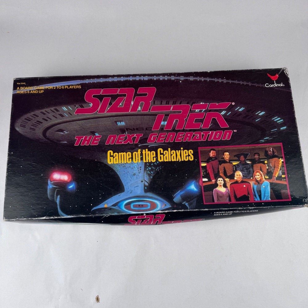 Vintage Star Trek The Next Generation Game of the Galaxies Board Game 98%